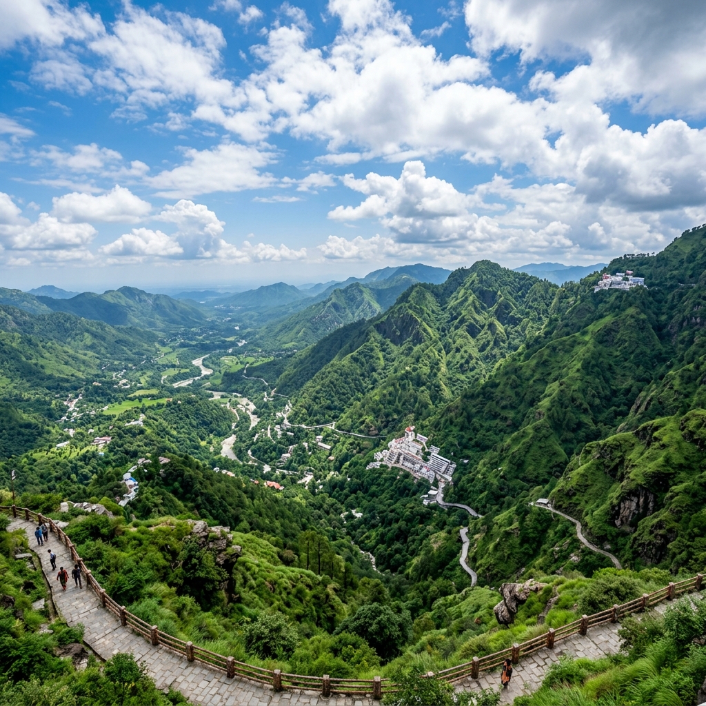 Trikuta hills valleys